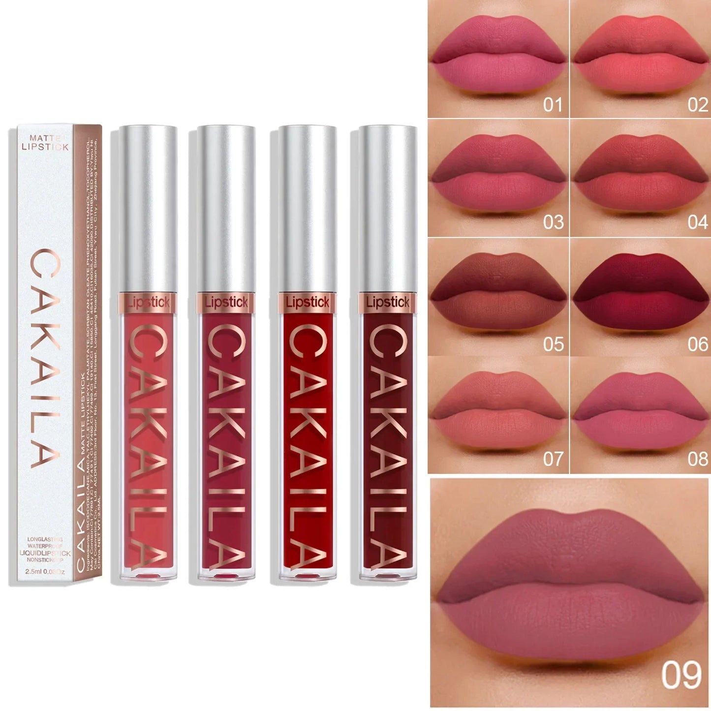 Colors Matte Lipgloss Wholesale Cheap Liquid Lipstick Makeup Lip Color Batom Long Lasting Sexy Red Pink Nude Lip Gloss Bulk