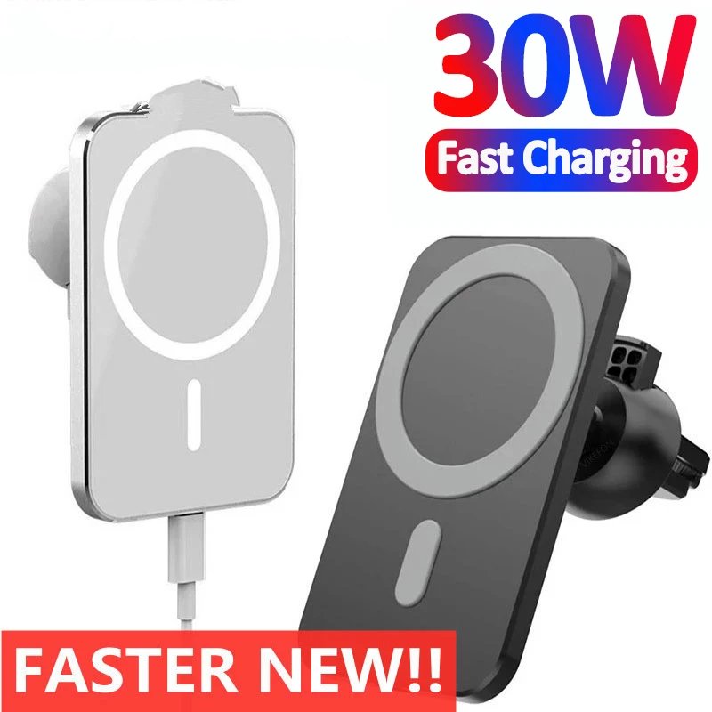 Car Phone Holder Wireless Charger Car Mount Magnetic Car Chargers Wireless For iPhone 11 12 13 14 Pro Max XR XS Xiaomi Samsung