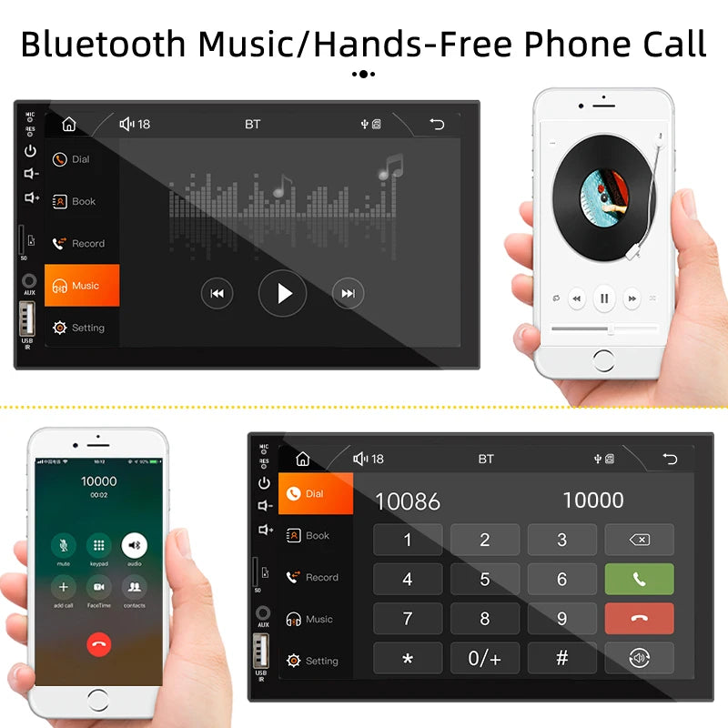 7“ Car Radio Carplay Android Auto