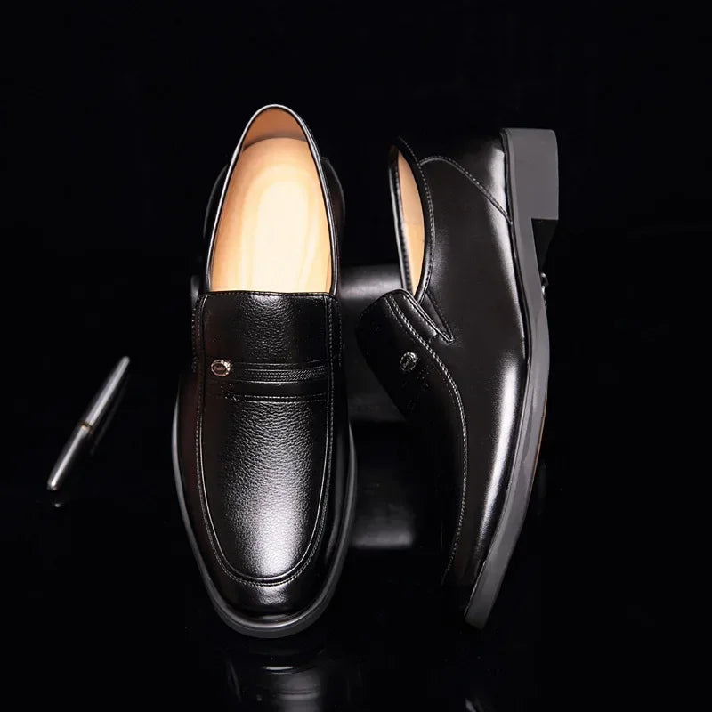 Leather Men Formal Shoes Luxury Brand