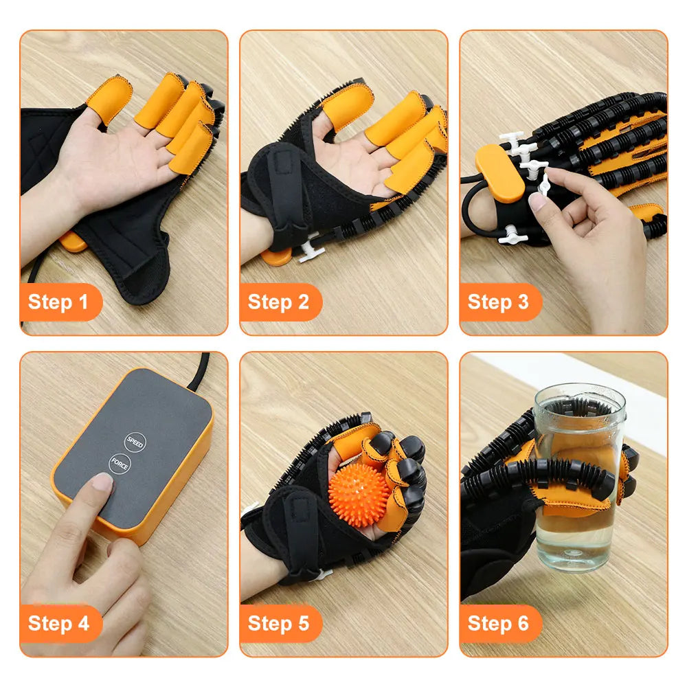 Robot Glove Hand Device Finger Training Massage