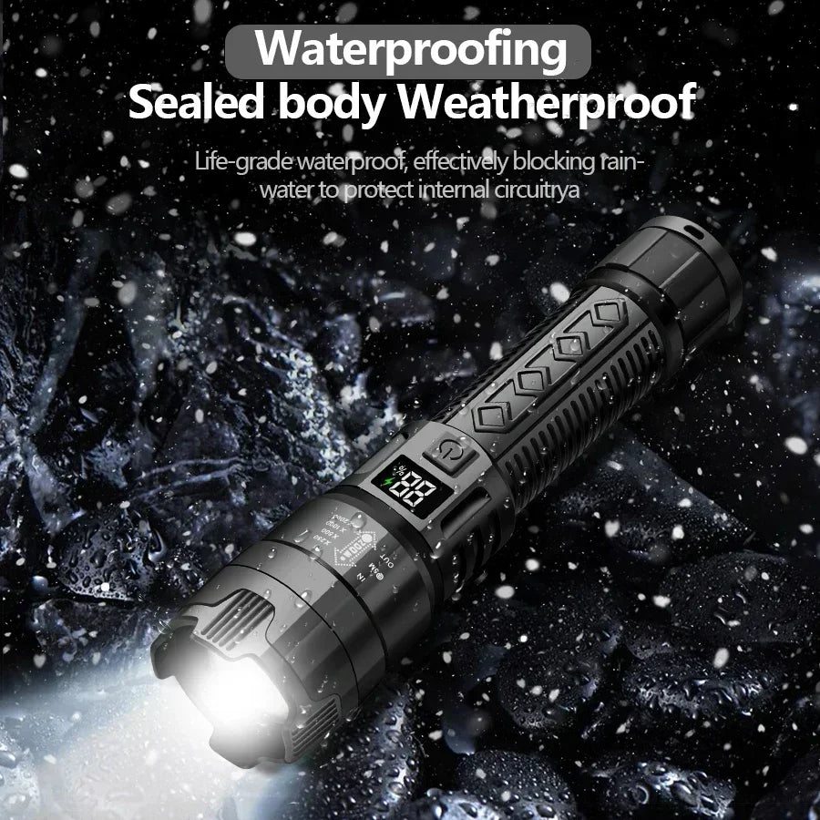 High Power Rechargeable LED Flashlight