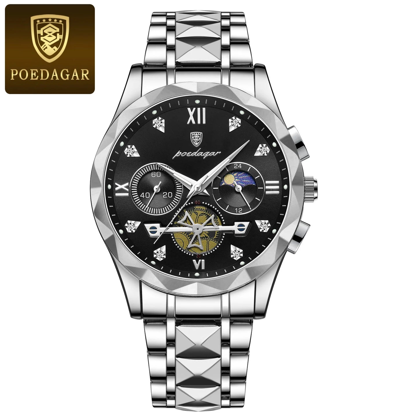 POEDAGAR Luxury Man Wristwatch