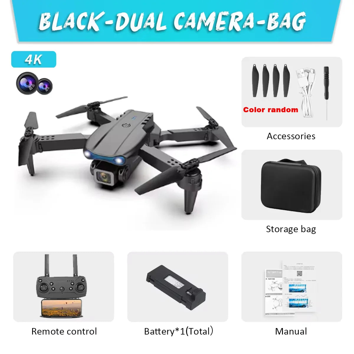 E99Pro Drone HD Professional 4k drone Dual Camera