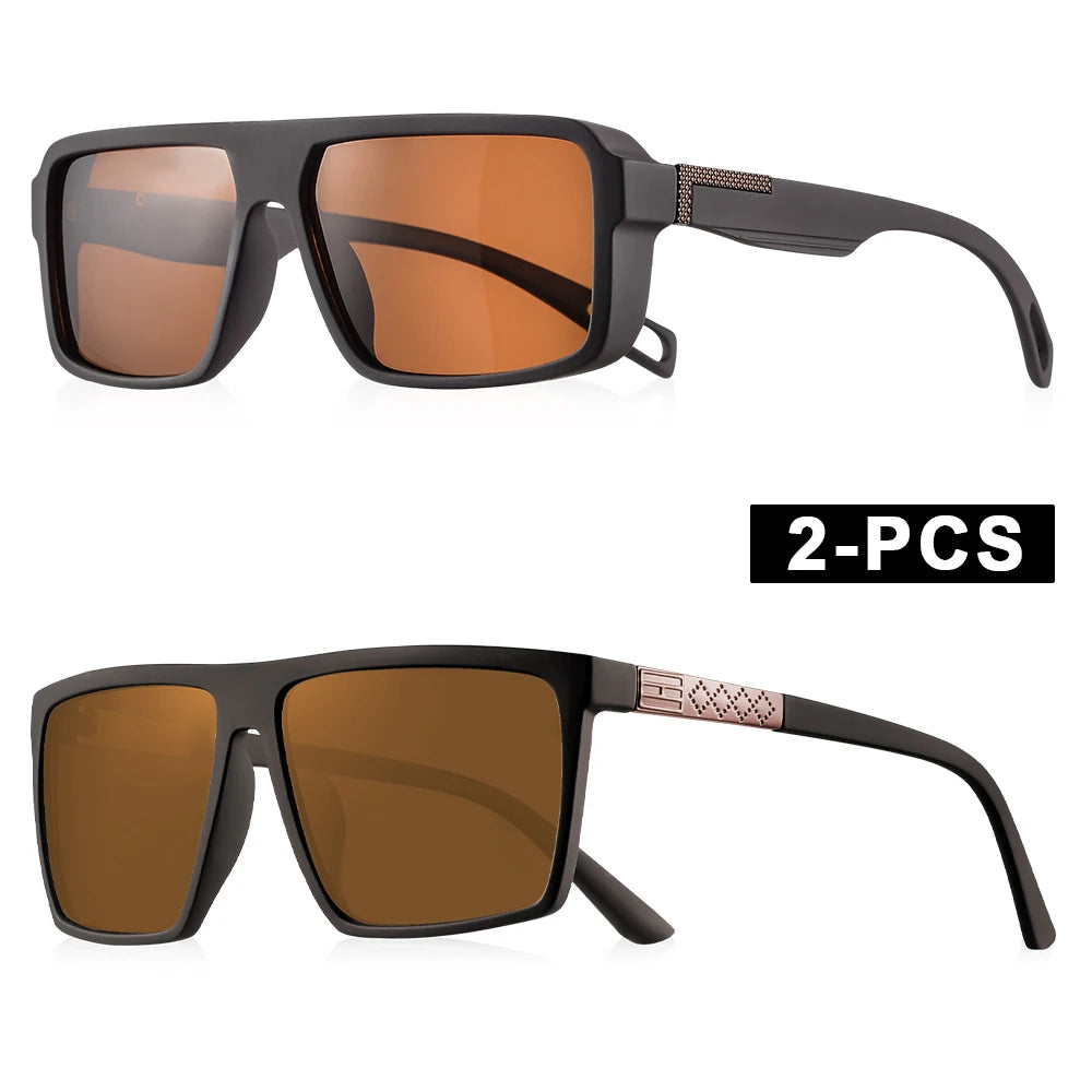 Classic Square Polarized Sunglasses for Men Women Fashion Sports Sunglasses