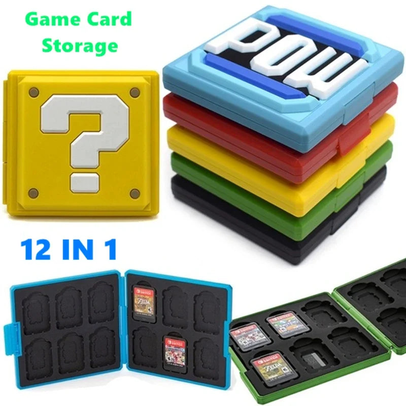 12 in 1 for Switch OLED Hard Game Card Case Storage Box Game