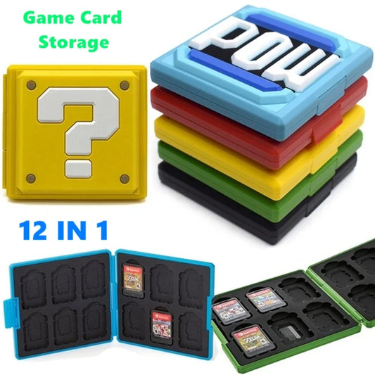 12 in 1 for Switch OLED Hard Game Card Case Storage Box Game