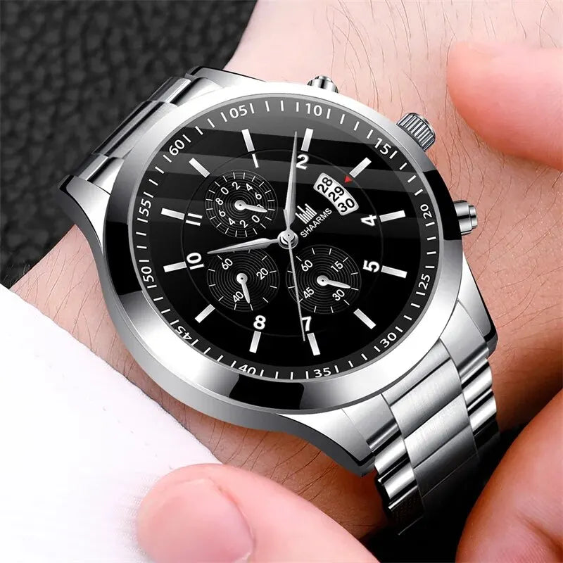 Fashion Mens Stainless Steel Watches Luxury