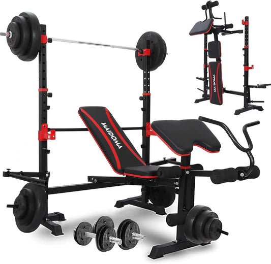 Weight Bench with Leg