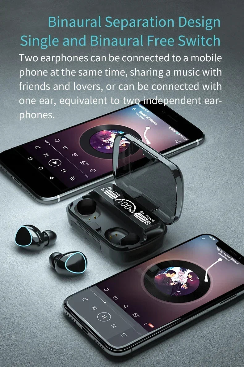 Original M10 Headphones Bluetooth Wireless Earpods Sports