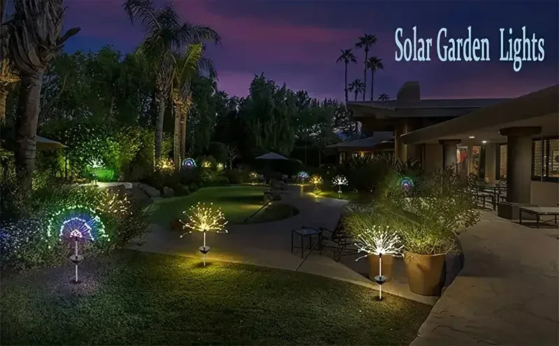 NEW Garedn Solar Fireworks Lights