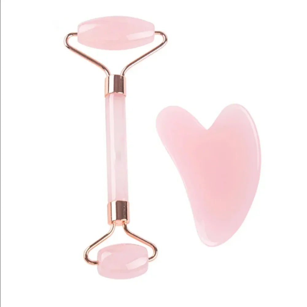 Face And Neck Massager Resin Roller Beauty Scraping Double-ended Massage Stick To Unblock And Relax