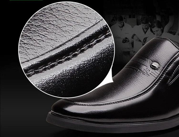 Leather Men Formal Shoes Luxury Brand