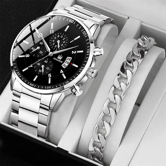 Fashion Mens Stainless Steel Watches Luxury