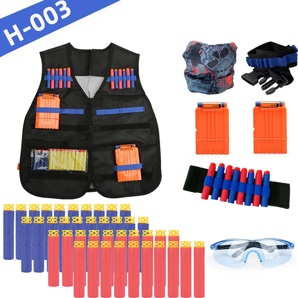 Kids Tactical Vest Kit Nerf Guns