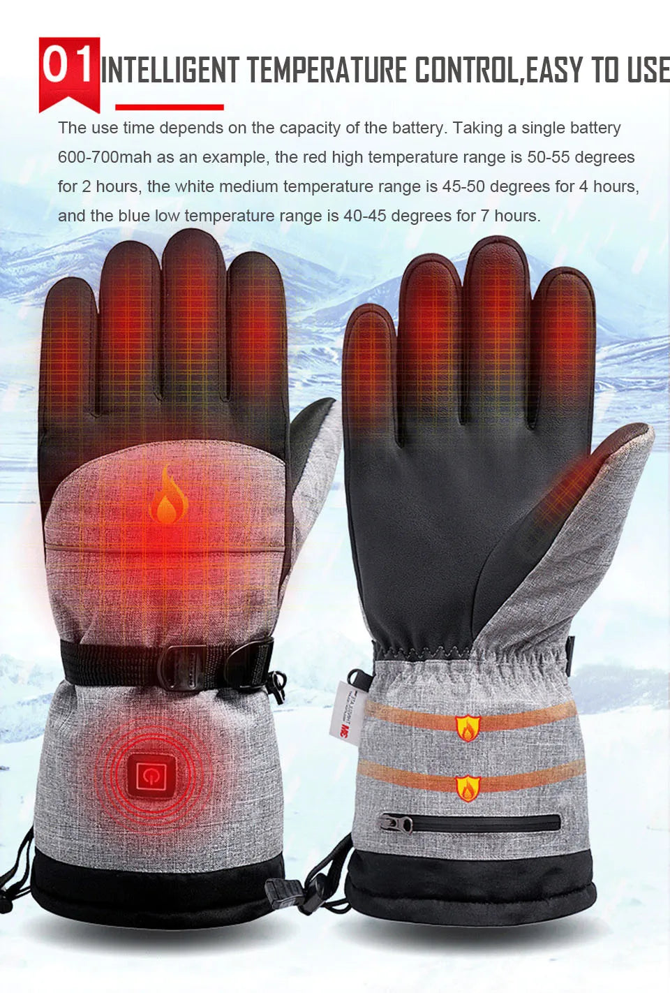 Winter Heated Gloves