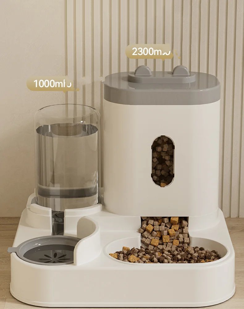 automatic cat feeding water feeder dog bowl cat