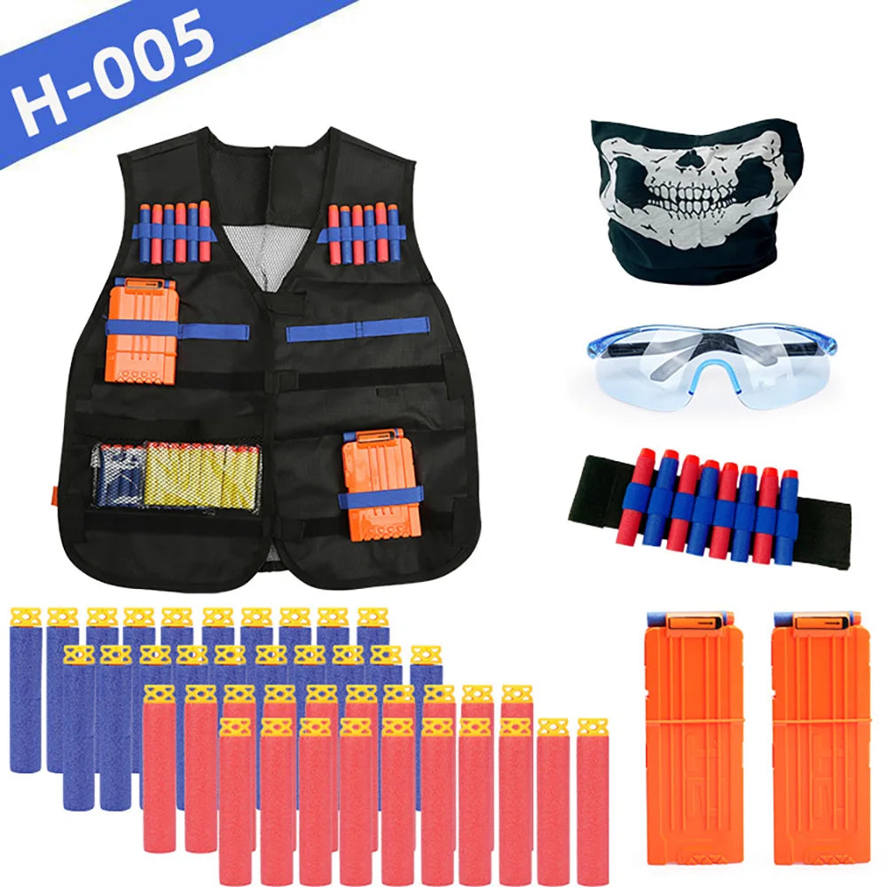 Kids Tactical Vest Kit Nerf Guns