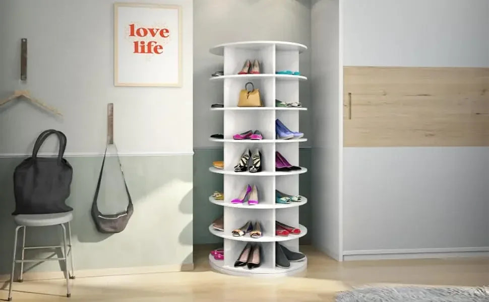 Weinstein storage Rotating shoe rack 360°