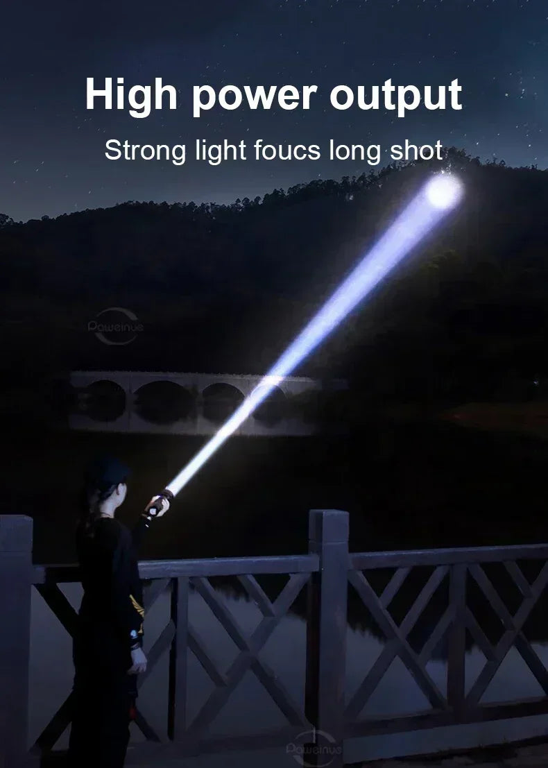 High Power Rechargeable LED Flashlight