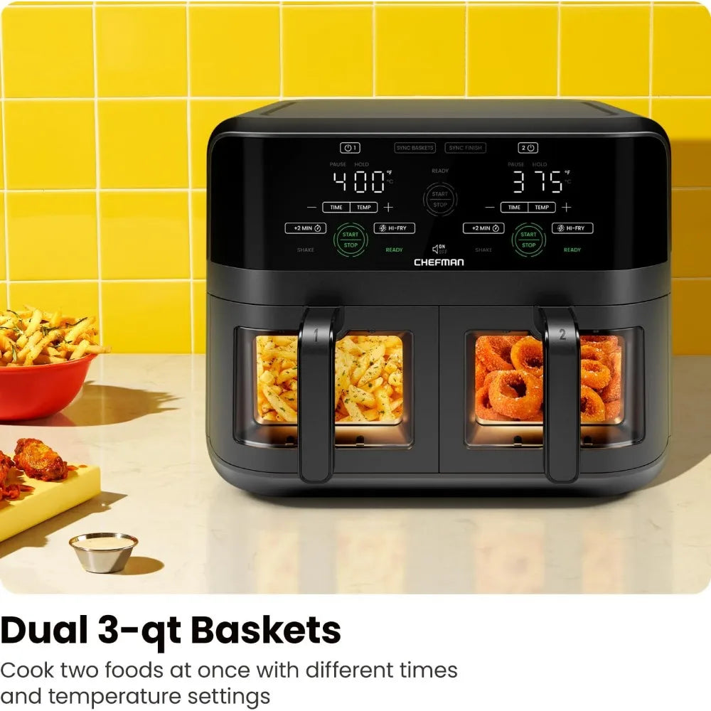 Basket Air Fryer Oven with Easy View Windows