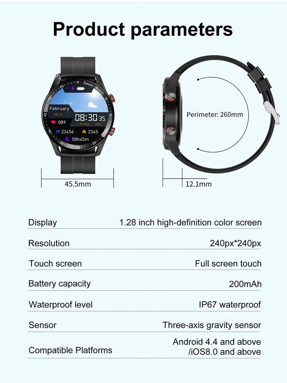 Bluetooth Call Smart Watch Men