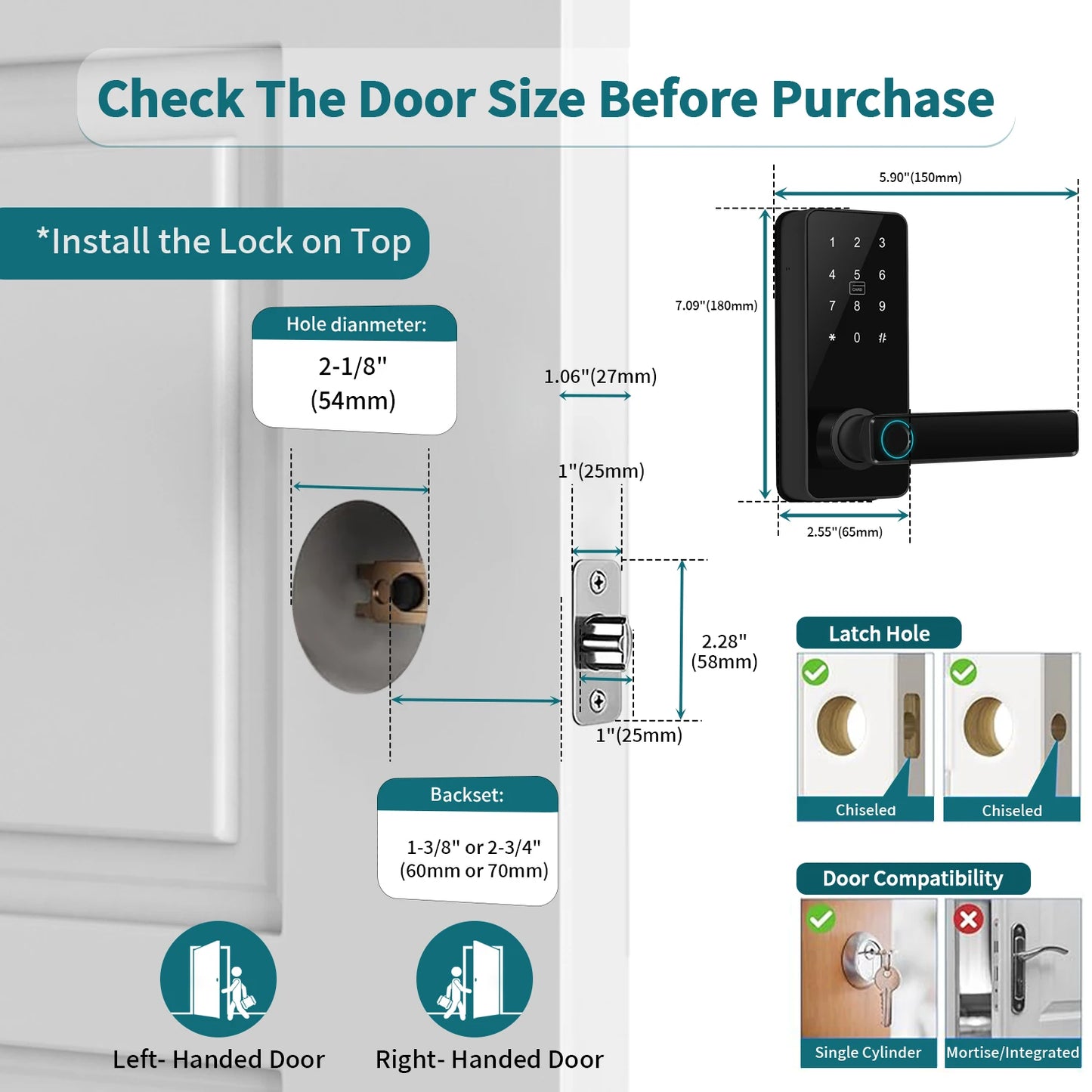 Smart Door Lock Digital Electronic