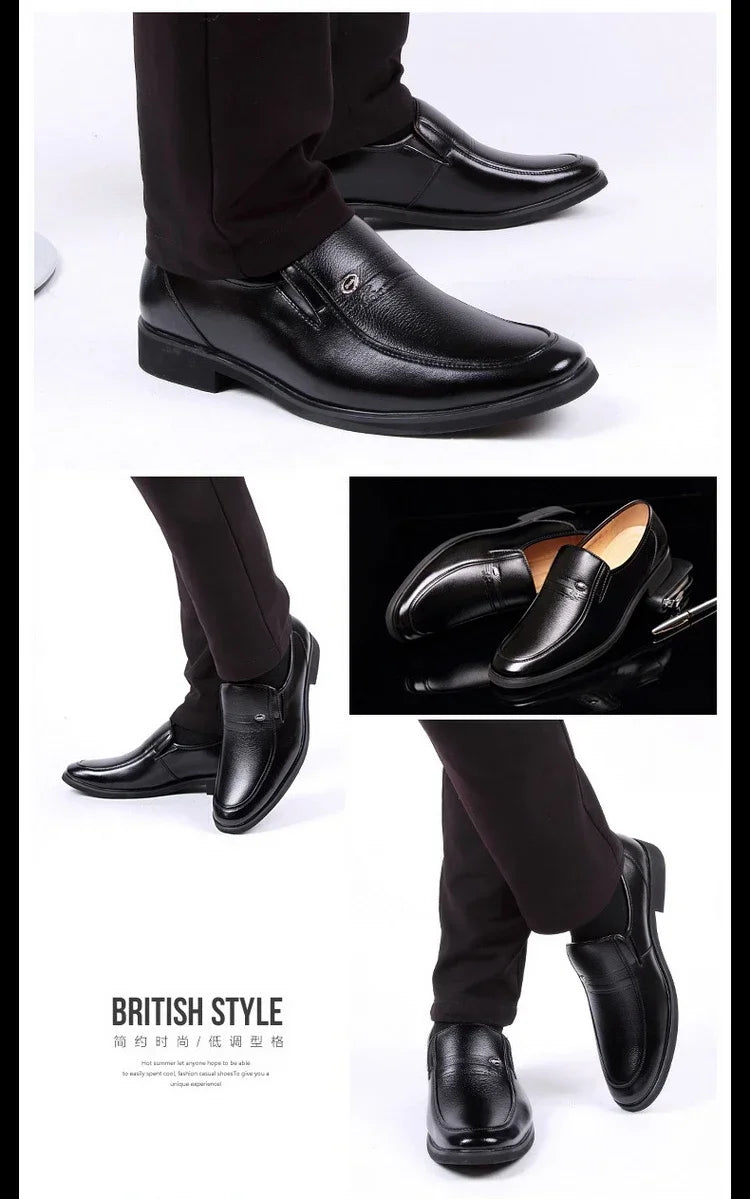 Leather Men Formal Shoes Luxury Brand