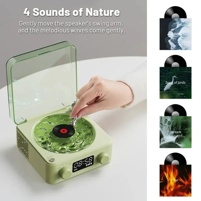 Waves Vinyl Player Bluetooth Speaker