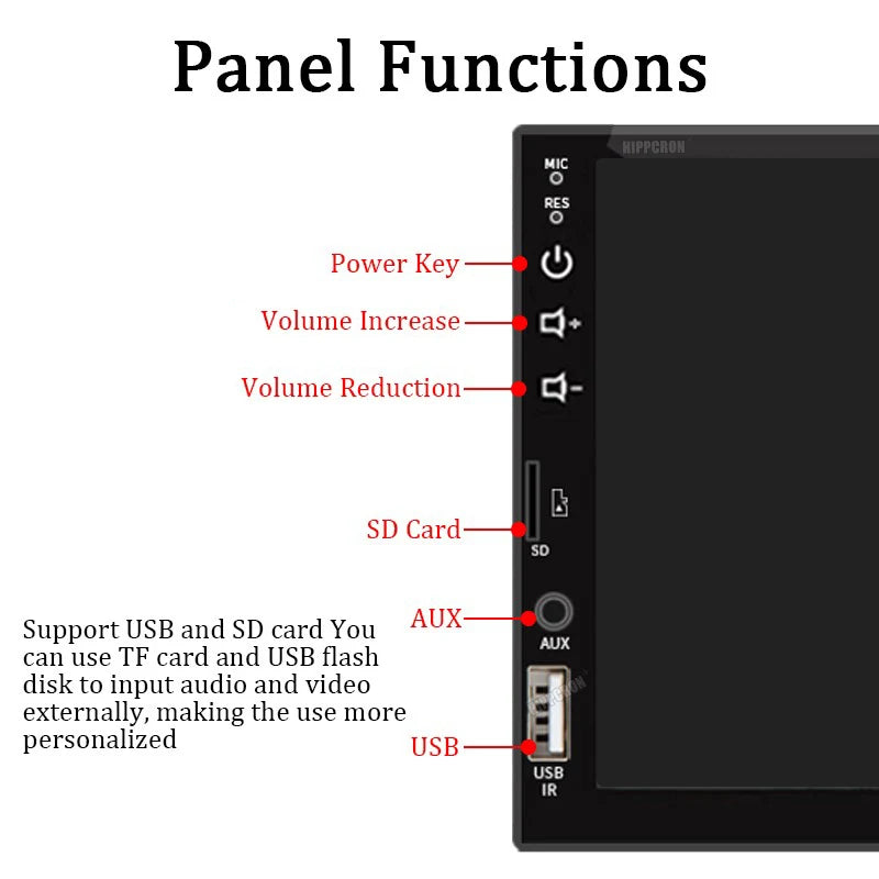 7“ Car Radio Carplay Android Auto