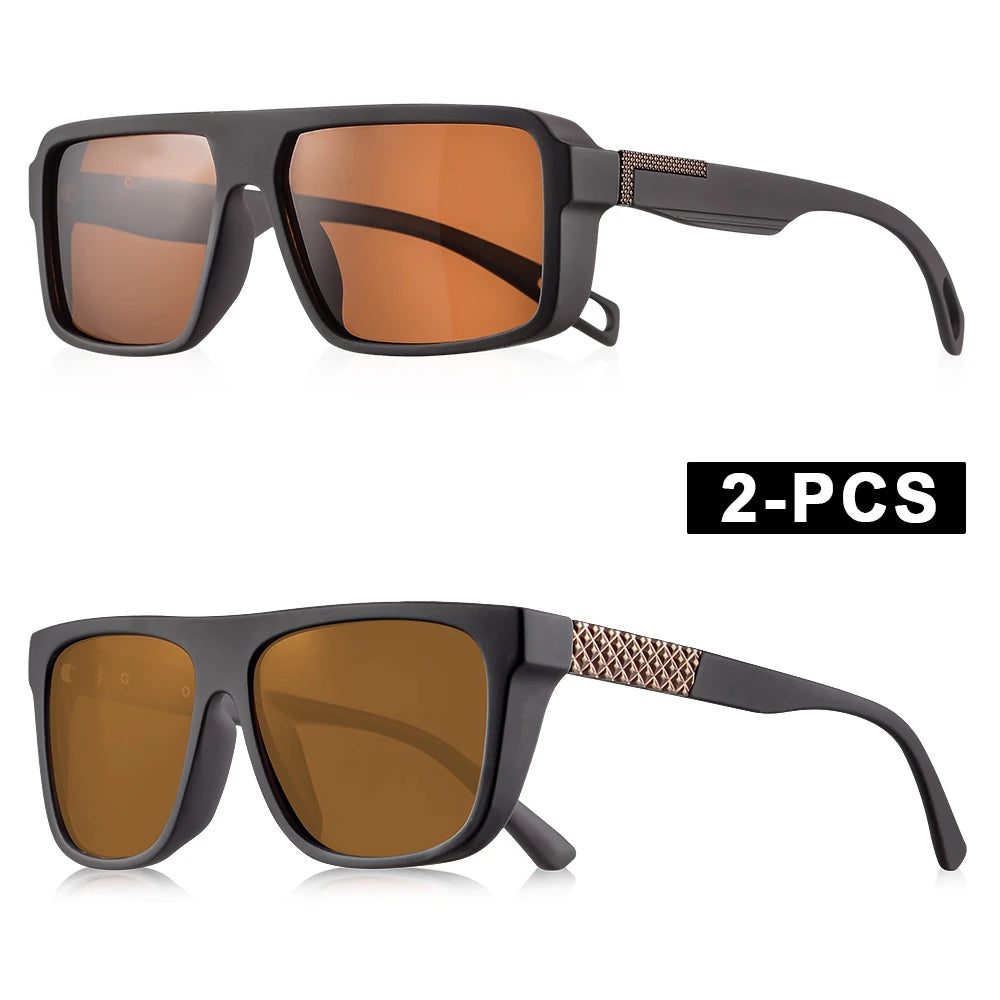 Classic Square Polarized Sunglasses for Men Women Fashion Sports Sunglasses