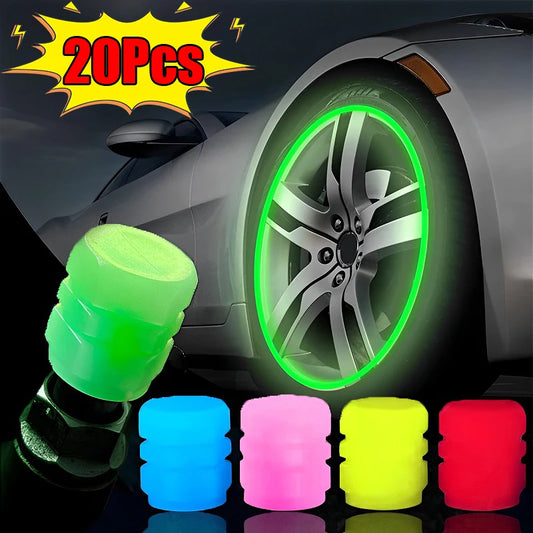 Luminous Valve Caps Decor Car