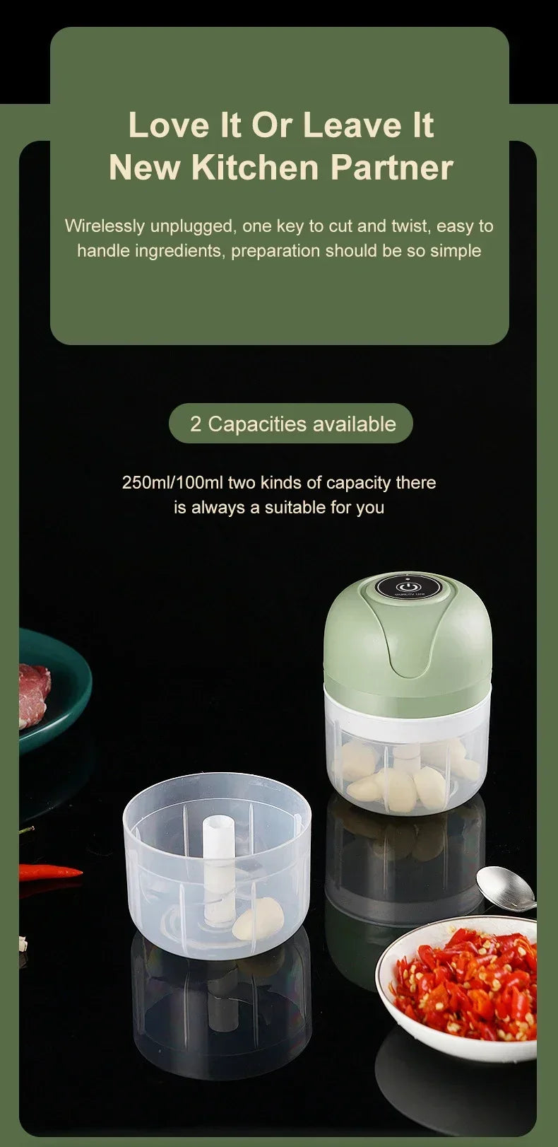 Mini Electric Garlic Chopper