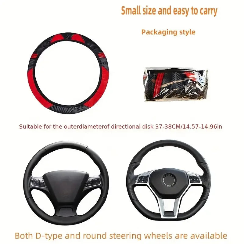 Leather Little Monster Cartoon Cat Car without Inner Ring Steering Wheel Cover Automotive Supplies 14.5-15INCH，Car Accessories