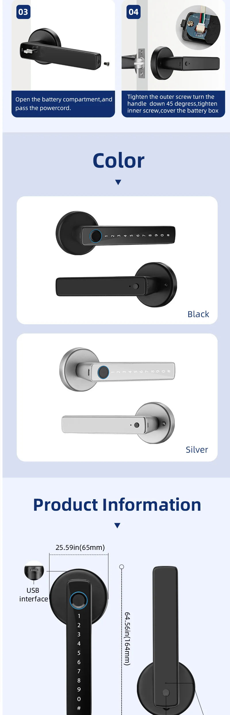 Smart Door Lock Handle