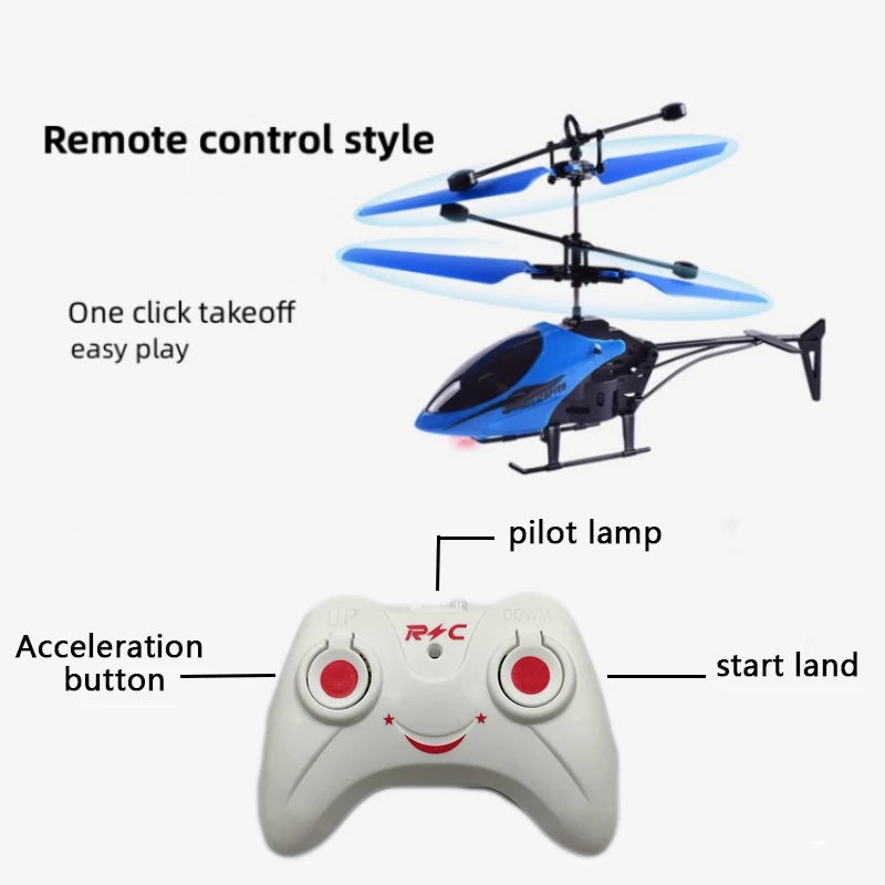 Mini RC Drone Remote Safe Fall-resistant RC Helicopters Drone Children Toys