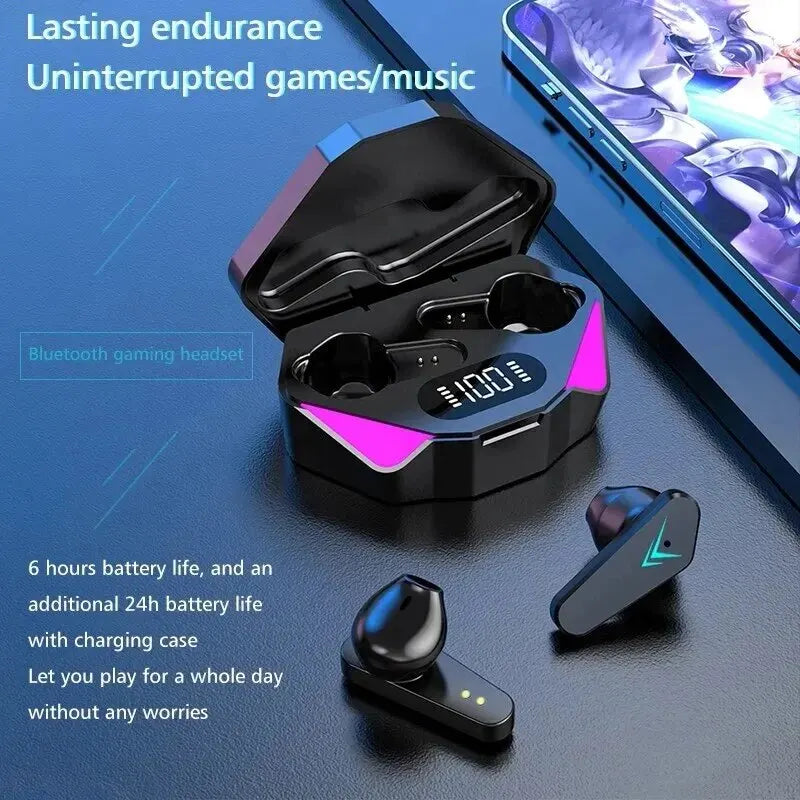 X15 TWS Wireless Bluetooth Headset LED Display Gamer