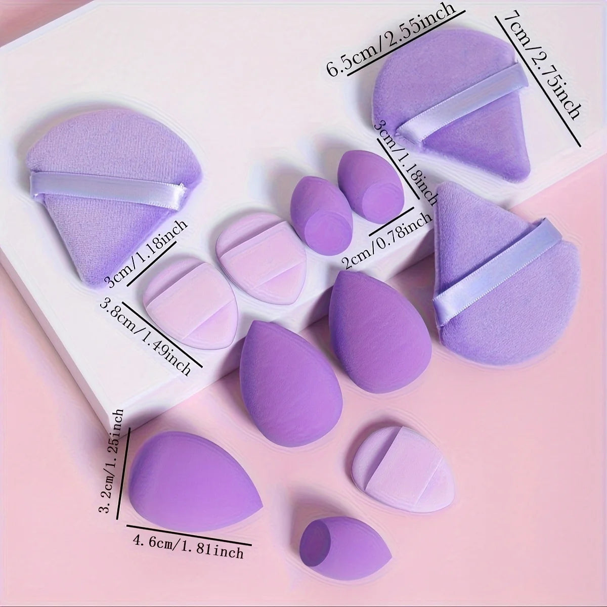 12-Piece All-Purpose Makeup Sponge Set