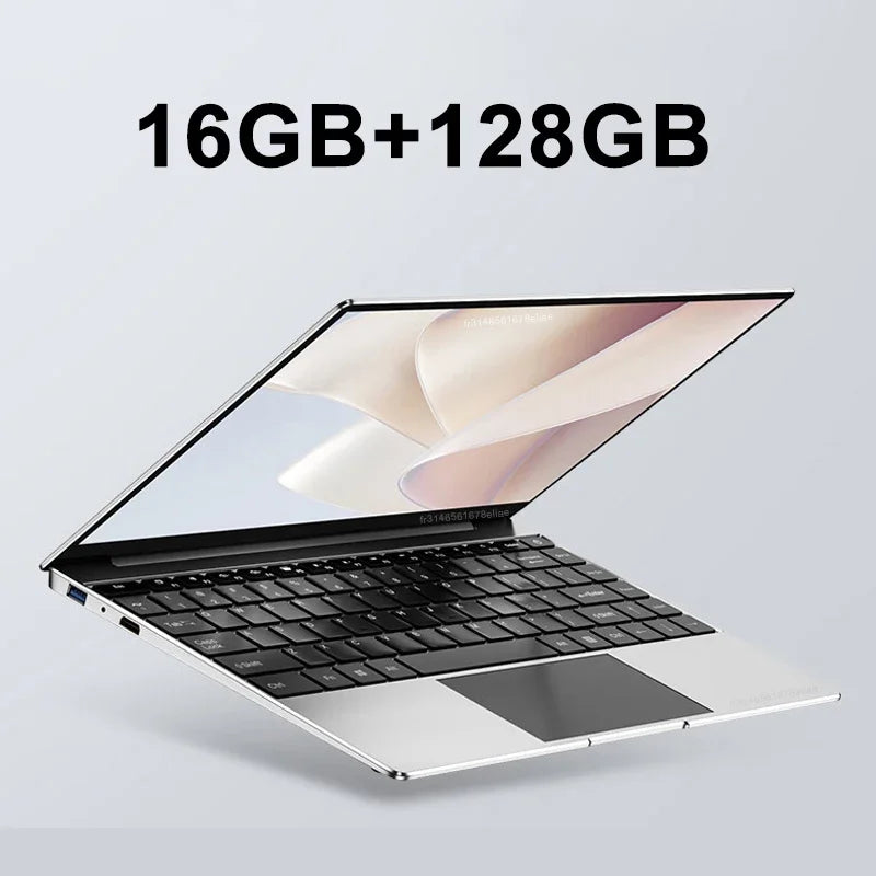 Ultra Slim Laptop 16GB RAM 2TB SSD Intel N3700 Notebook Gamer  1920*1080  Display Office Study Computer PC Windows 11 Pro